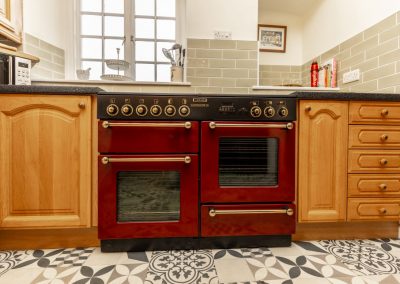 Traditional range cooker in kitchen